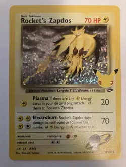 Rocket's Zapdos Pokemon Celebrations Classic Collection 15/132 Holo Rare NM - Image 1