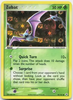 Zubat 83/101 Common Hidden Legends Pokemon Reverse Holo Near Mint - Image 1