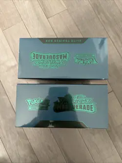 New Sealed 2x Lot Pokemon TCG Scarlet & Violet Twilight Masquerade ETB w/ Case - Image 5