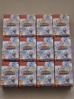 LOT OF 12 Pokemon Scarlet & Violet Prismatic Evolution Booster Bundle SEALED NEW - Image 2