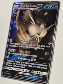 Alolan Raticate GX 85/168 Celestial Storm NM Ultra Rare Pokemon Full Art 🔥 - Image 3