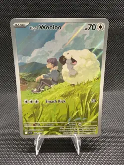 Pokemon TCG Hop's Wooloo 170/159 Journey Together Illustration Rare NM - Image 1