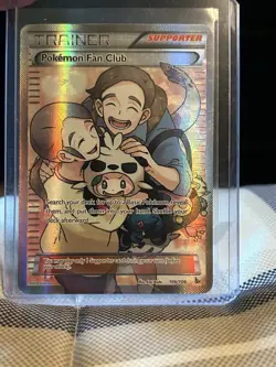 Pokemon Fan Club Trainer Full Art Ultra Rare Holo Flashfire 106/106 2014 - Image 1