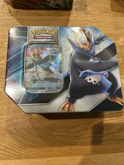 Pokemon TCG V Strikers Empoleon V Tin With 5 Packs Factory Sealed Free Shipping! - Image 1