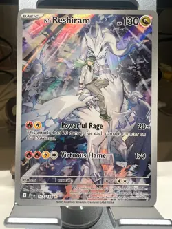N's RESHIRAM #167/159 POKEMON SV09 JOURNEY TOGETHER ILLUSTRATION RARE NEAR MINT - Image 1