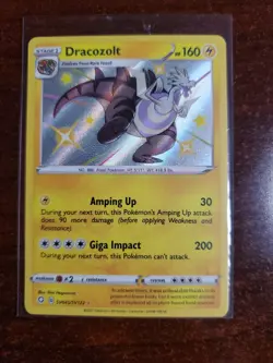 Pokemon TCG Dracozolt Shining Fates SV045/SV122 Holo Shiny Holo - Image 1