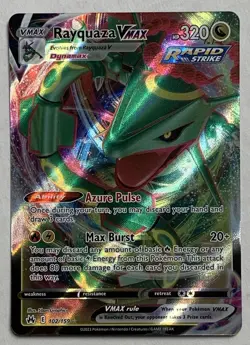 Pokemon Crown Zenith Rayquaza Vmax 102/159 Ultra Rare NM - Image 1