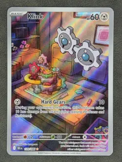 Klink 139/086 Pokemon TCG Illustration Rare SV: Black Bolt Near Mint - Image 1
