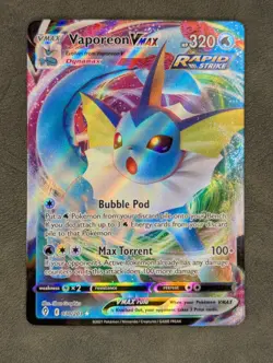 Vaporeon VMAX 030/203 Pokemon TCG Ultra Rare SWSH07: Evolving Skies Near Mint - Image 1