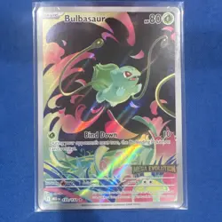 Pokemon Bulbasaur Illustration Rare Holo Miscellaneous 133/132 English Stamped - Image 1