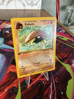 Kabuto 50/62 Common Fossil Pokemon 1st Edition Lightly Played - Image 2