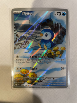 Pokemon 2025 Piplup 098/094 Phantasmal Flames - PFL EN Illustration Rare Holo NM - Image 1