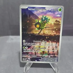 Pokemon TCG Teal Mask Ogerpon 123 Sv: Scarlet & Violet Promo Holo Basic HP110 - Image 1