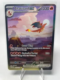 Charizard ex 199/165 Sv: Scarlet & Violet 151 Holo Near Mint NM - Image 1
