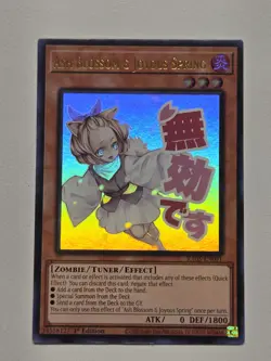 Ash Blossom & Joyous Spring RA05-EN091 Ultra Rare Stamped Yugioh Alt Art Mint - Image 1