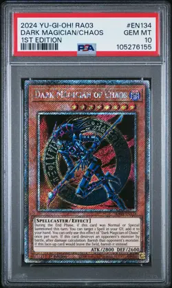 2024 YU-GI-OH! RA03-QUARTER CENTURY BONANZA #EN134 DARK MAGICIAN OF CHAOS PSA 10 - Image 1