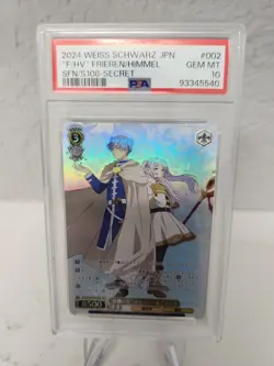 PSA 10 Weiss Schwarz Himmel Frieren Beyond Journey's End Secret SEC 002 japanese - Image 1