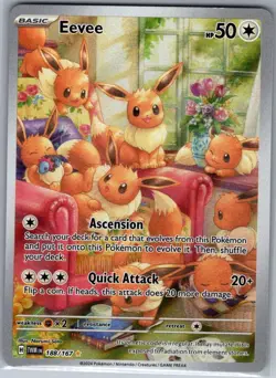 Eevee 188/167 SV06: Twilight Masquerade - Pokemon Card - NM - Image 1