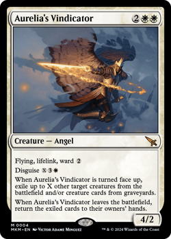 Aurelia's Vindicator FOIL Murders at Karlov Manor NM Mythic Rare CARD ABUGames - Image 1