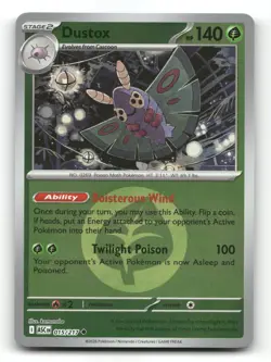 Dustox - 015/217 (Energy Symbol Pattern) - Ascended Heroes - Pokemon Card NM/M - Image 1