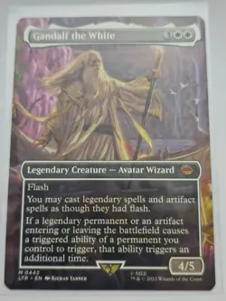 Mtg - Gandalf the White (Borderless) - (LTR) - Mythic - #442 - NM - Image 1