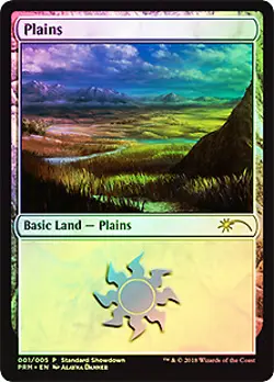 Plains (Standard Showdown 2018) FOIL Promo MINT Land Special MAGIC CARD ABUGames - Image 1