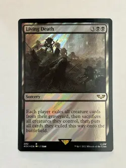 MTG Living Death 40K 202 Surge Foil R Lightly Played - Image 1