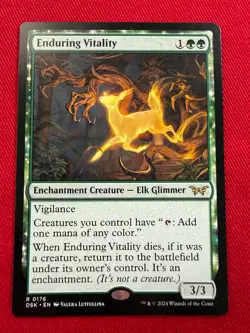 Enduring Vitality DSK 176, Near Mint, MTG, Duskmourn: House of Horror - Image 1