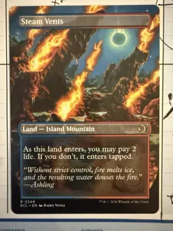 Steam Vents (Borderless) Lorwyn Eclipsed Regular MTG 0348 - Image 2