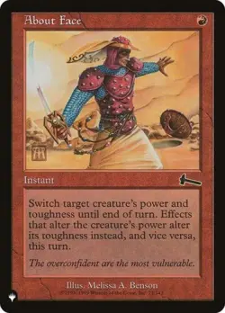 About Face - NM C : The List - Image 1