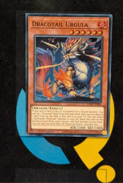 JUSH-EN004 Dracotail Urgula Super Rare 1st Edition YuGiOh - Image 1