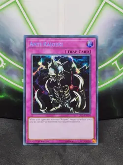 Yugioh Anti-Raigeki LCKC-EN104 Secret Rare 1st Edition NM - Image 1