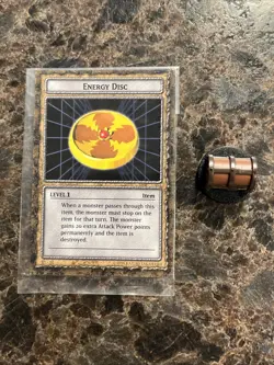 Yugioh! Dungeon Dice Monsters DDM B1-10 Energy Disc Figure And Card - Image 1