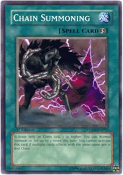 1x (NM) Chain Summoning - PTDN-EN057 - Common - 1st Edition YuGiOh - Image 1
