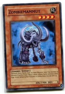 Yu-Gi-Oh! PLAYED/POOR Zombiemammut Common - Image 1