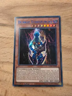 Yu-Gi-Oh! LDS3-DE002 Dunkle Todesfurcht Ultra Rare NM 1st - Image 1