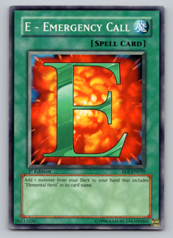E - Emergency Call - EOJ-EN039 - Common - 1st Edition - Yugioh - Image 1