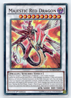 Majestic Red Dragon - LC5D-EN071 - Super Rare - 1st Edition - Yugioh - Image 1