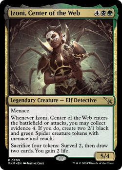 Izoni, Center of the Web FOIL Murders at Karlov Manor NM Rare CARD ABUGames - Image 1