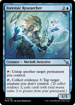 Forensic Researcher FOIL Murders at Karlov Manor NM Uncommon CARD ABUGames - Image 1