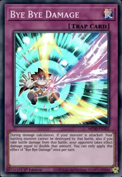 Bye Bye Damage - Super Rare 1st Edition MP20-EN202 - NM - YuGiOh - Image 1