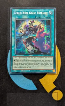 MP25-EN056 Goblin Biker Grand Entrace Prismatic Secret Rare 1st Edition YuGiOh - Image 1