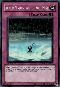 Armor Ninjitsu Art Of Rust Mist - Super Rare 1st Ed. ORCS-EN069 - LP - YuGiOh - Image 1