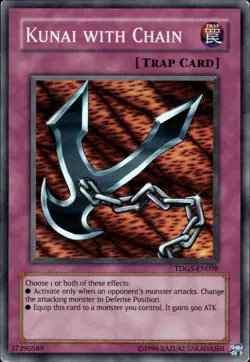 Kunai With Chain - Super Rare TDGS-EN098 - MP - YuGiOh - Image 1
