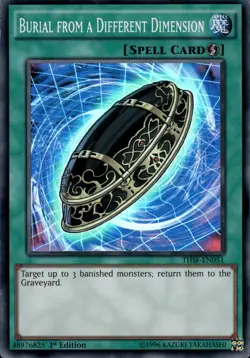 Burial From A Different Dimension - Super Rare 1st Ed. THSF-EN051 - LP - YuGiOh - Image 1