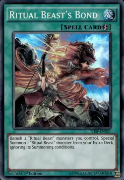 Ritual Beast's Bond - Super Rare 1st Edition THSF-EN031 - LP - YuGiOh - Image 1