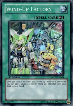 Wind-Up Factory - Super Rare 1st Edition GENF-EN054 - LP - YuGiOh - Image 1
