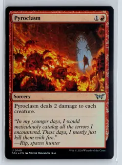FOIL Pyroclasm 149 Duskmourn Uncommon - MTG Magic the Gathering Card - Image 1