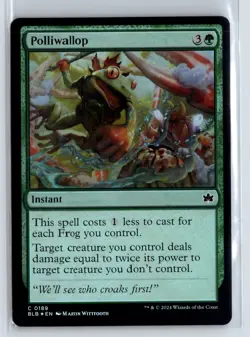 FOIL Polliwallop Bloomburrow Common - MTG Magic the Gathering Card - Image 1