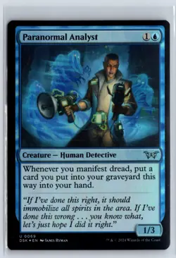 FOIL Paranormal Analyst Duskmourn - MTG Magic the Gathering Card - Image 1